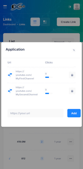 app screen